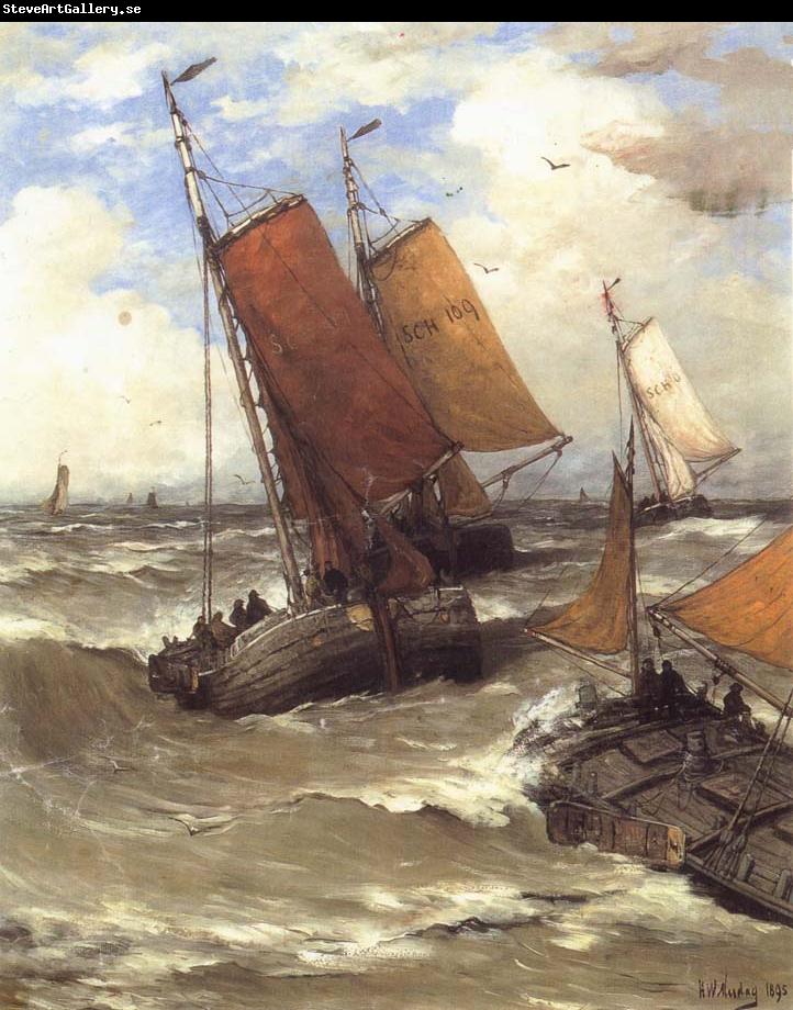 Hendrik Willem Mesdag Terug van de Vischvangst